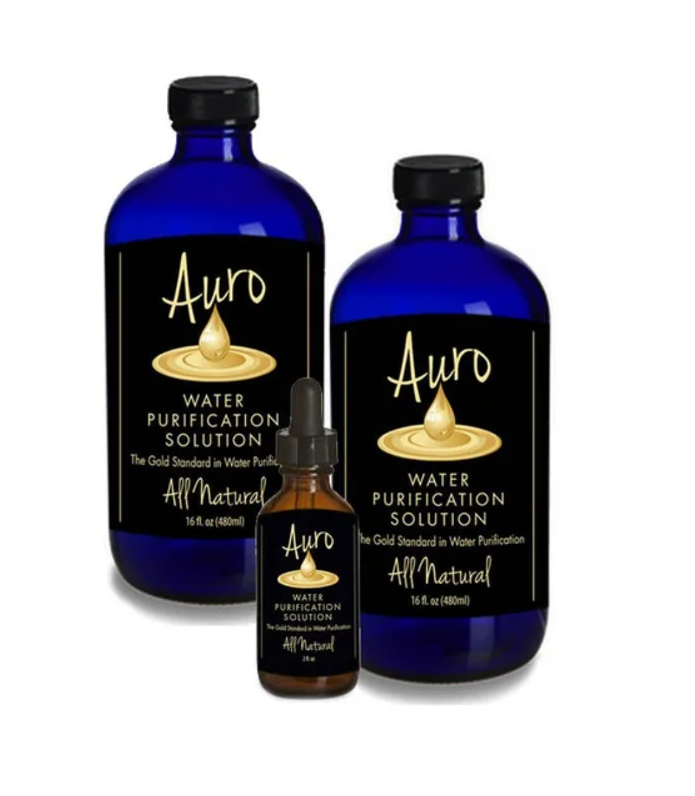 2x 16oz Blue Cobalt Glass Auro + Free 2oz Bundle